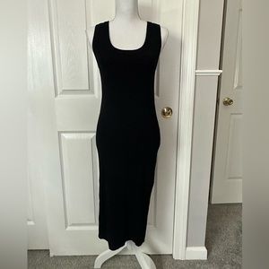 H&M black midi dress
